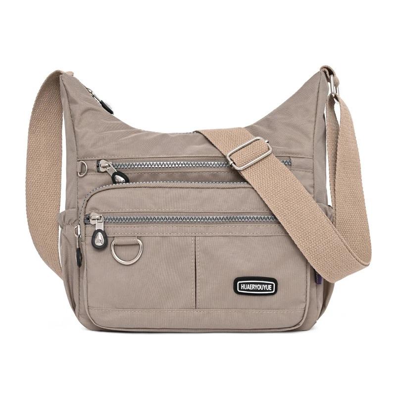 RUWB BAGS Nieuwe dameshandtas Schoudertas Vrouwelijke lichte crossbodytas Dames Messenger Bag Nylon waterdichte damesportemonnee Sac A Main zwart