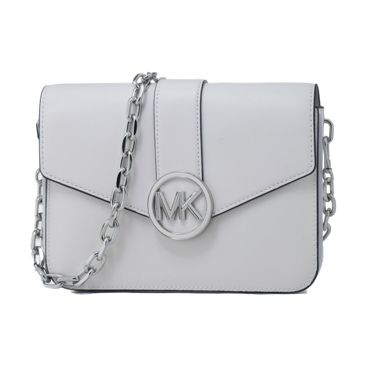 Michael Kors Sac-à-main Femme  35T2SNML2L-OPTIC-WHITE Blanc (23 x 5 x 17 cm) TU transparant