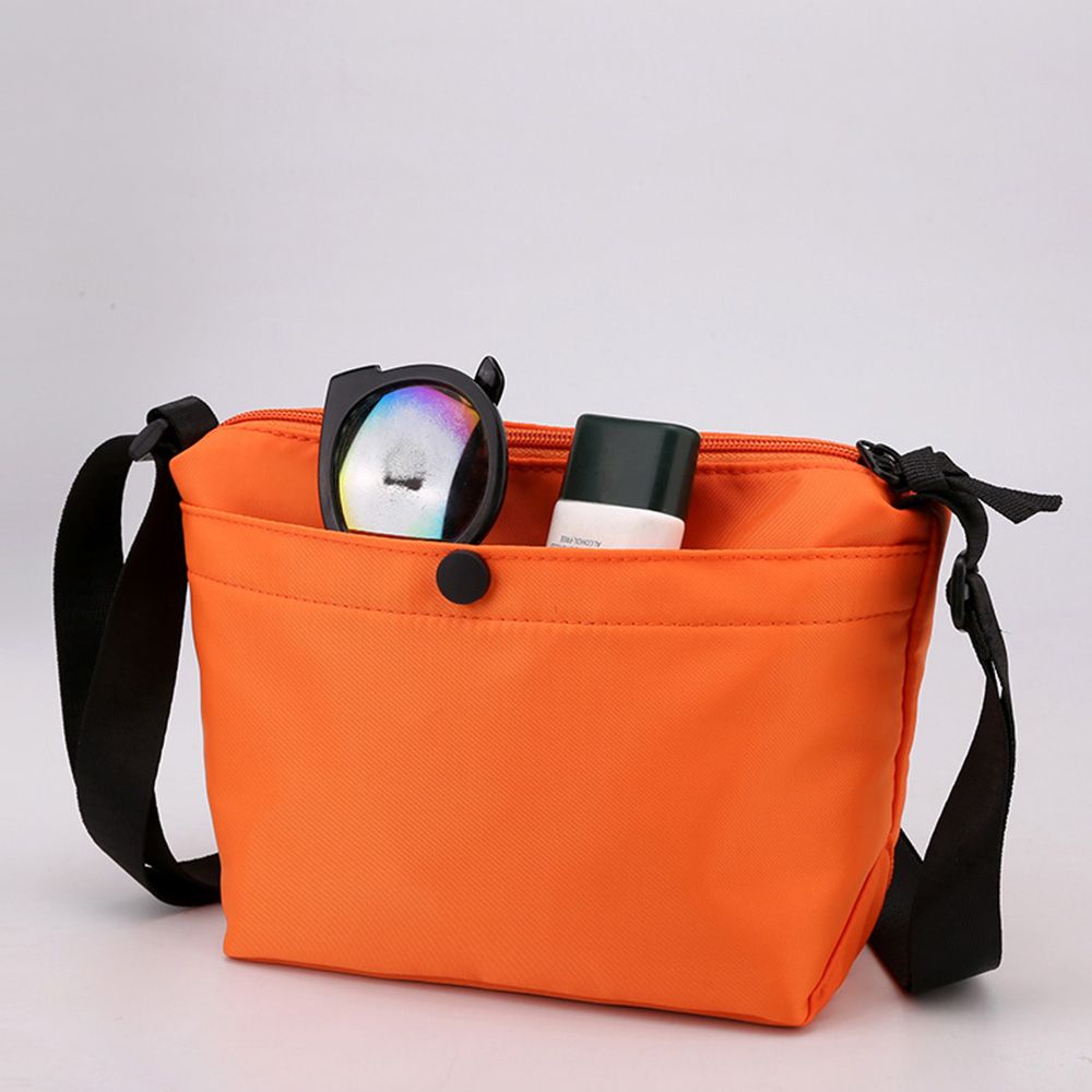 Haoming Gift Female Shoulder Pouch Oxford Cloth Solid color Phone Pocket Shoulder Bag Handbag Dumpling Bag geel