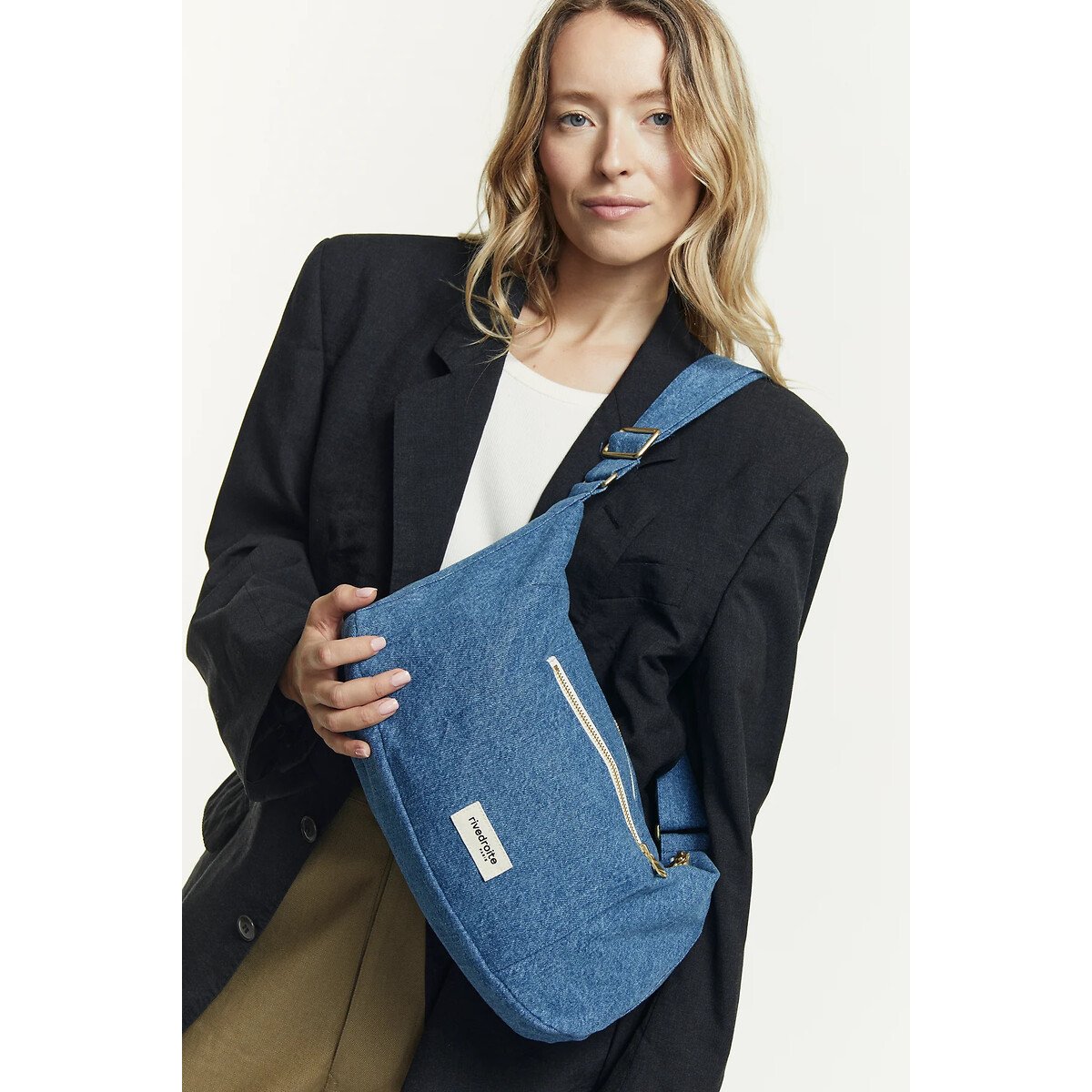 RIVE DROITE PARIS Handtas crossbody in canvas MINI CHARLOT