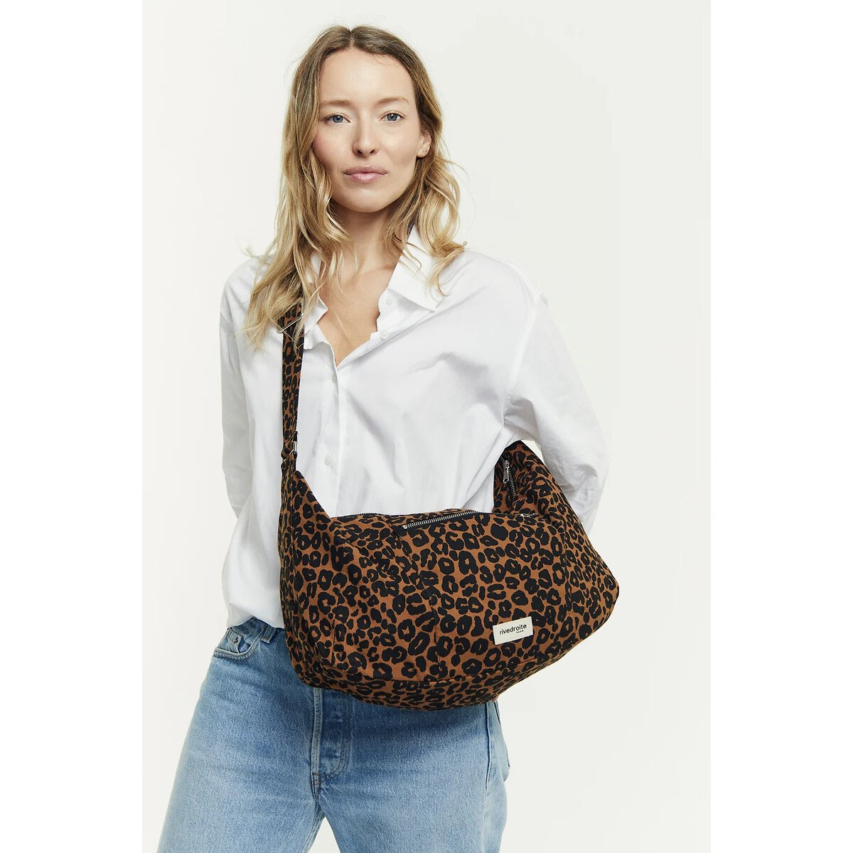 RIVE DROITE PARIS Handtas crossbody in bedrukt canvas CHARLOT