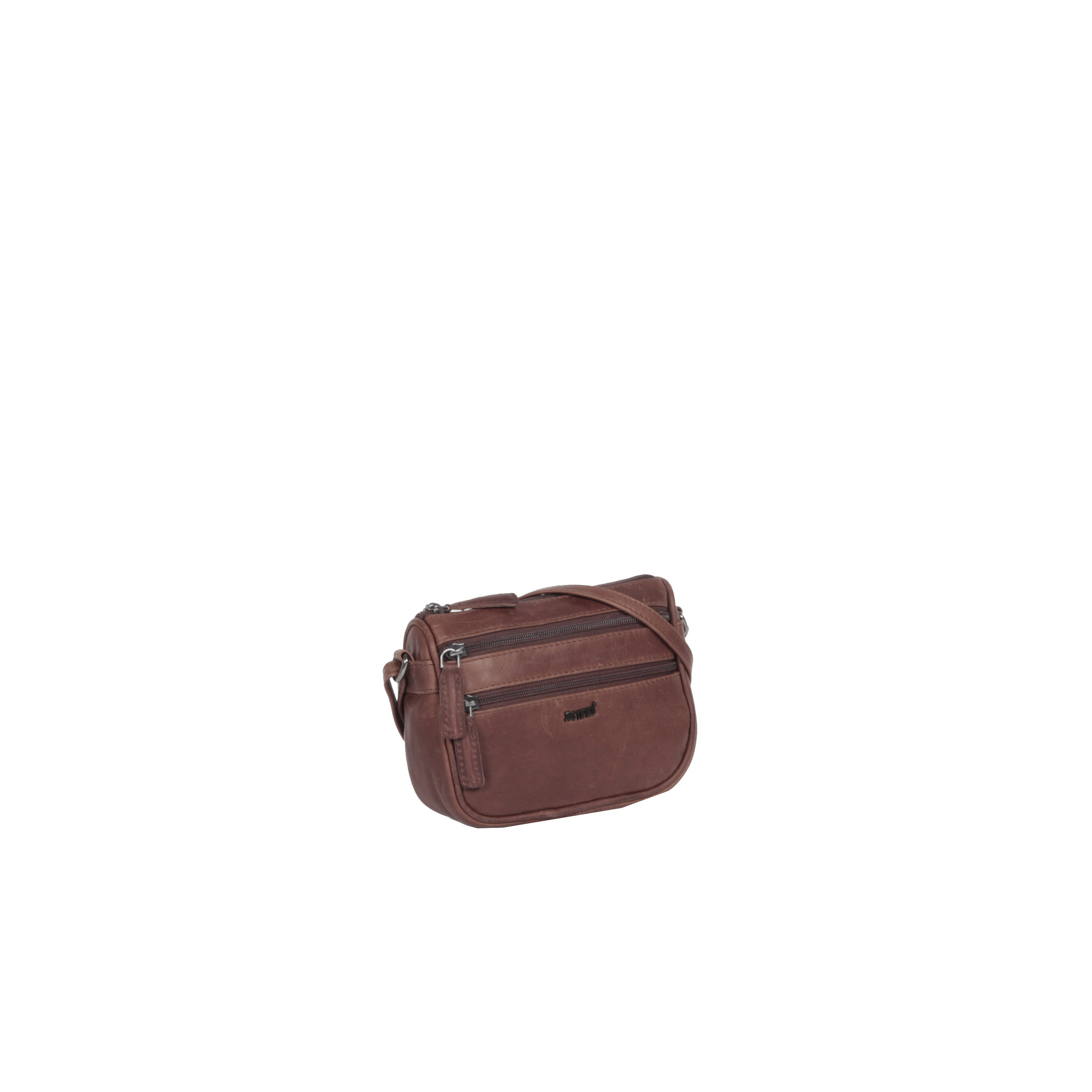 Justified Bags Yara Small Top Zip Brown