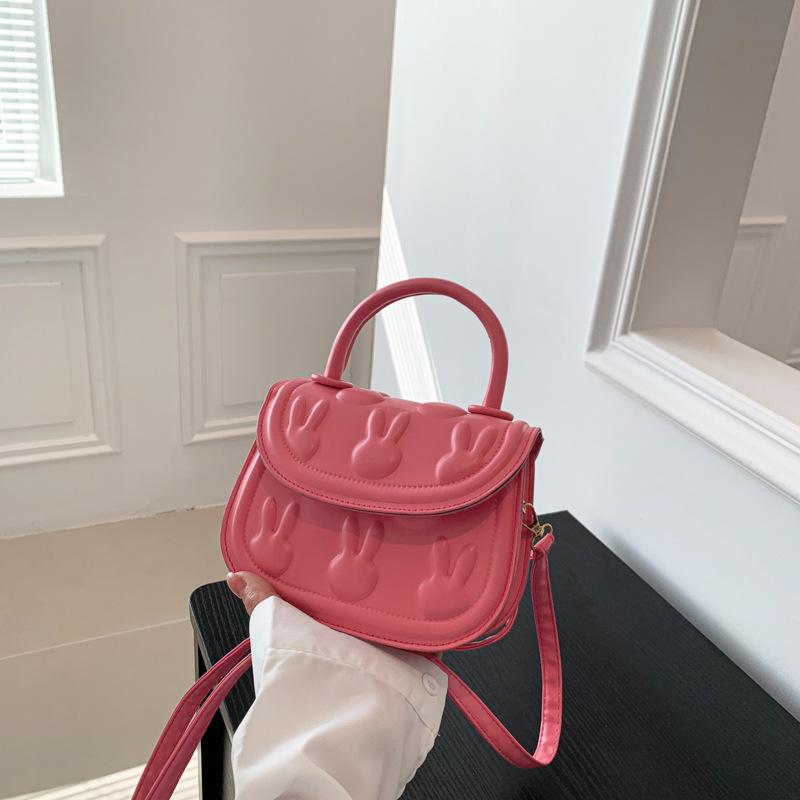 VIA ROMA Mini-damestas met structuur, eenvoudige crossbody-tas met enkele schouder en kleine vierkante meisjestas onder de oksels one size bruin