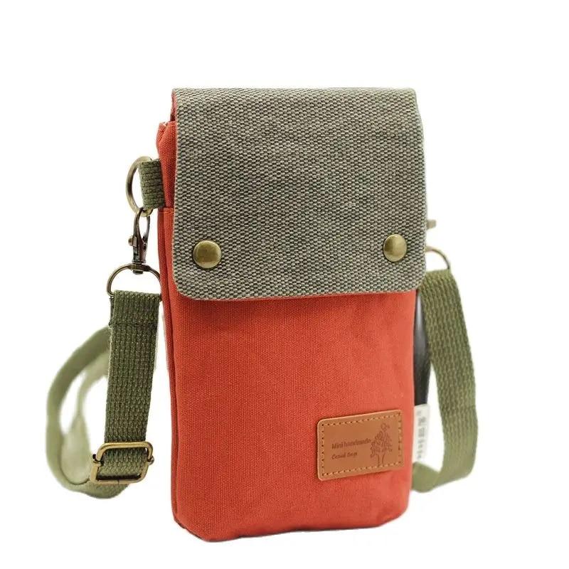 LChome Canvas Dames Portemonnee Schouder Crossbody Tas Merken 2024 Dames Handtas Vrouwelijke Telefoon Portemonnee Geldzak Carteira voor Meisjes groen