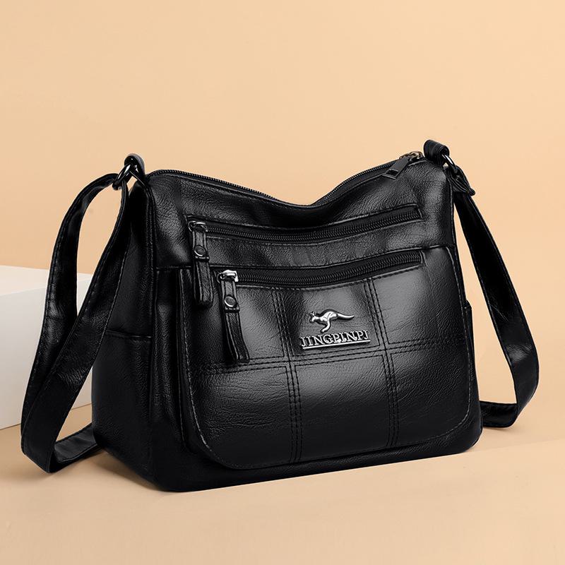 Super Select 2024 Dames Messenger Bags met Multi-Layer Design, Grote Capaciteit Mom Bags voor Schouderdragen 9921 zwart