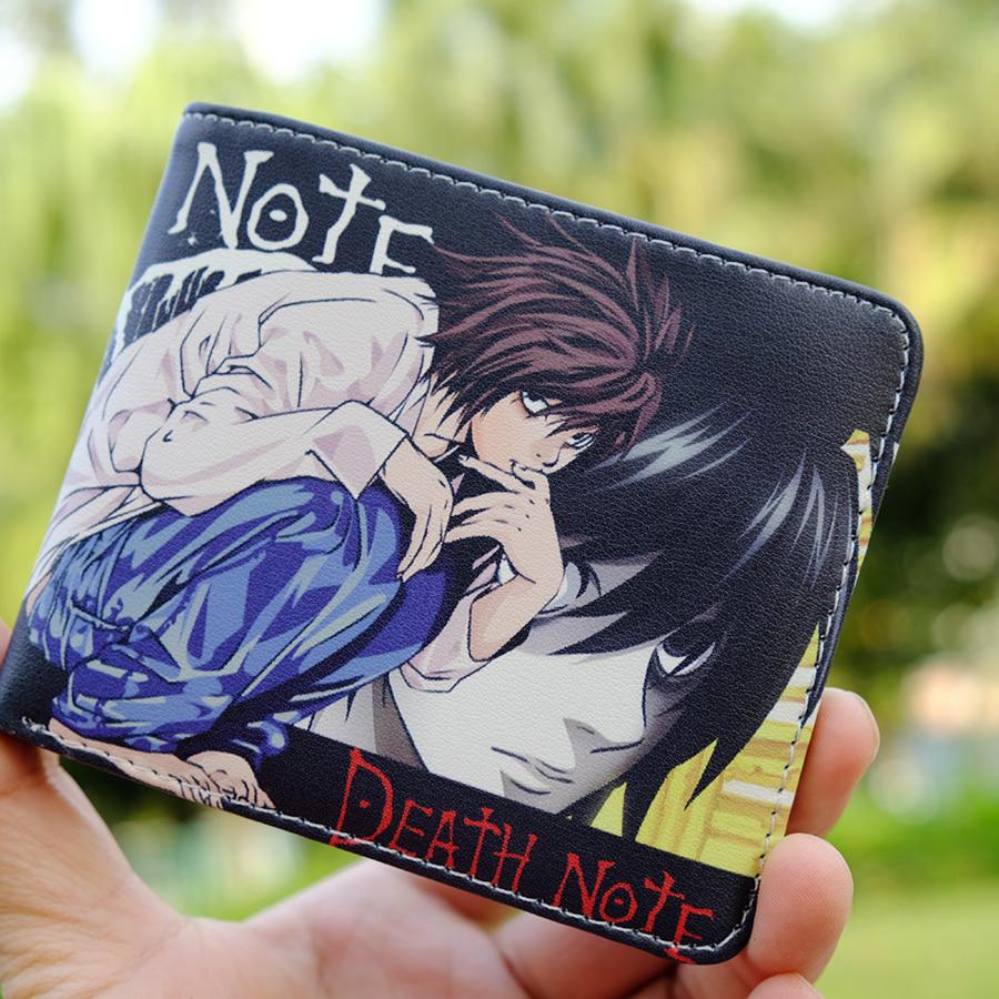 Venu Sceneri Anime DEATH NOTE L Coin PU Lederen Portemonnee Cool zwart