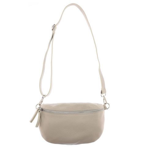 Zwillingsherz Schoudertas XXL Crossbody Bag Leder Grote schoudertas met rits