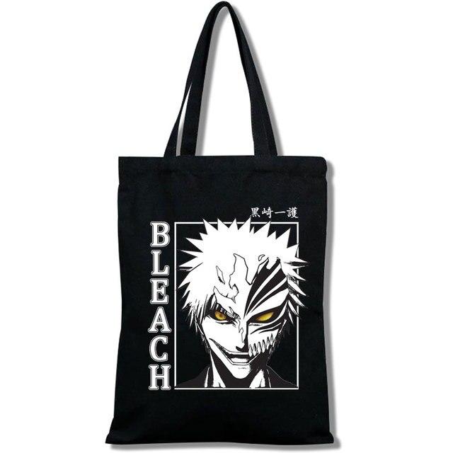 Iaidegou-4 Death Note Bleach-Ichigo boodschappentas, plunjezak, stoffen tassen, boodschappentassen, ecotassen 24*26cm