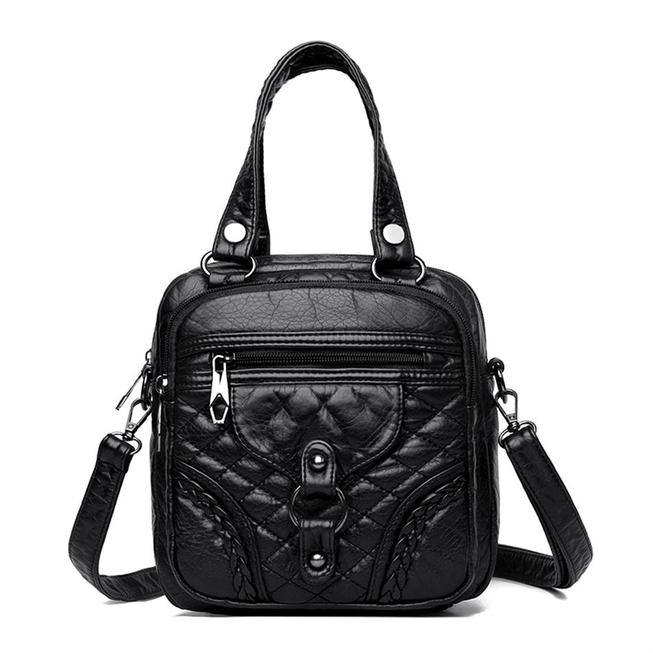 JINBAOSEN BAG Vintage luxe zachte PU lederen rugzakken Hoge kwaliteit dames schouder crossbody tassen multifunctionele vrouwelijke handtassen en portemonnees