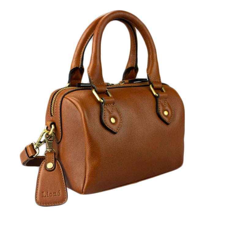 Lioné Handtas/Schoudertas Mini Claire Cognac