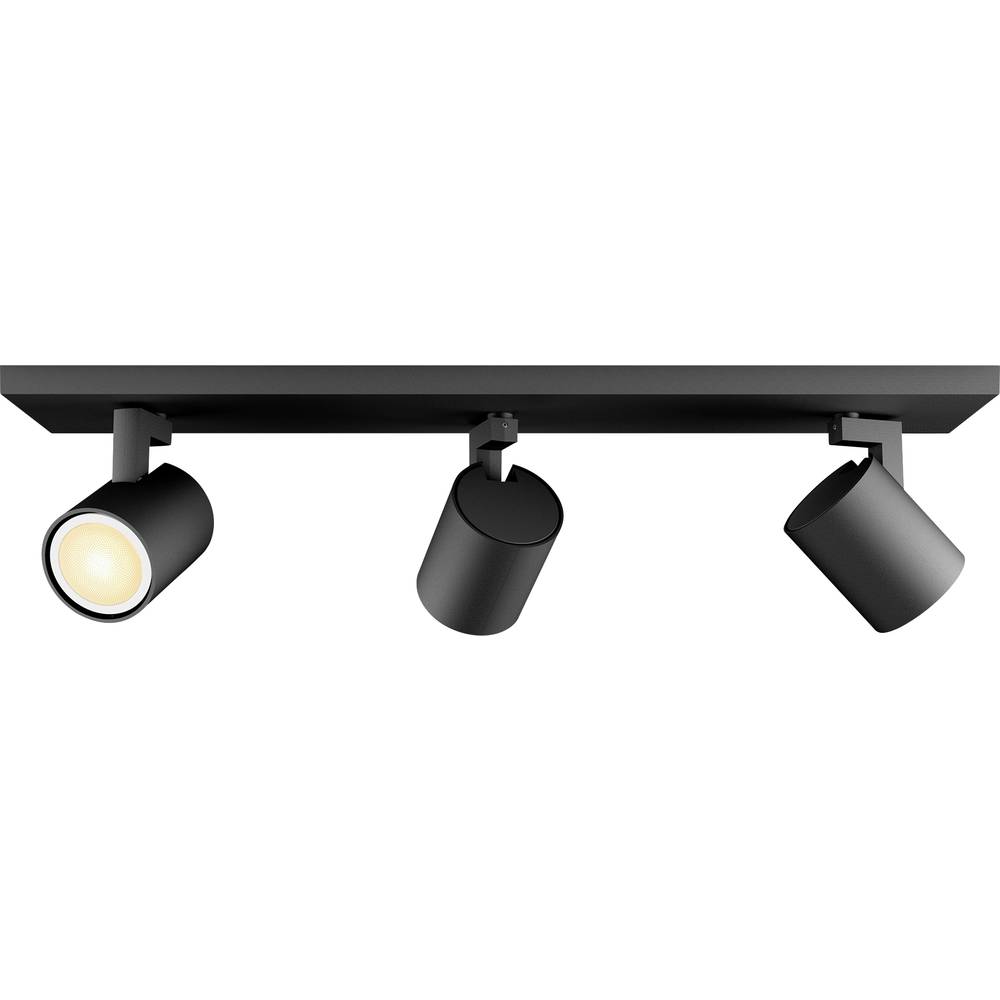 Philips Hue Runner LED-Spot, 3-fl., Dimmschalter, schwarz