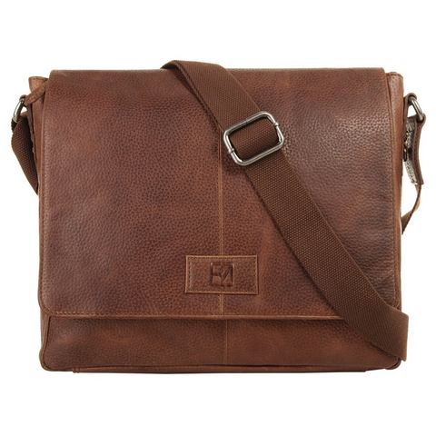 BODENSCHATZ Messenger Bag echt leder
