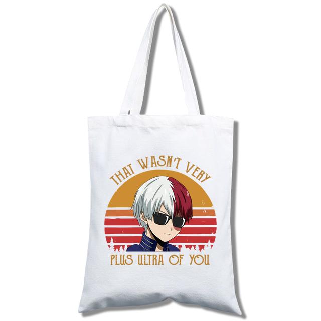 Iaidegou-2 Boku No Hero My Hero Academia Deku Bakugou Tote Bag Cartoon Print Meisjes Boodschappentassen Casual Mode 24*26cm