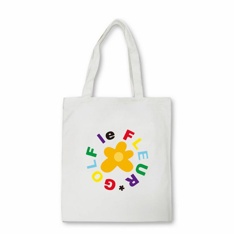Aidegou20 Tyler The Creator canvas tas Golf Wang Flower boy Cat Rap Music Golf Wang OFWGKTA Skate Heren Shopper tas Unisex tote Schoudertas 24*26cm