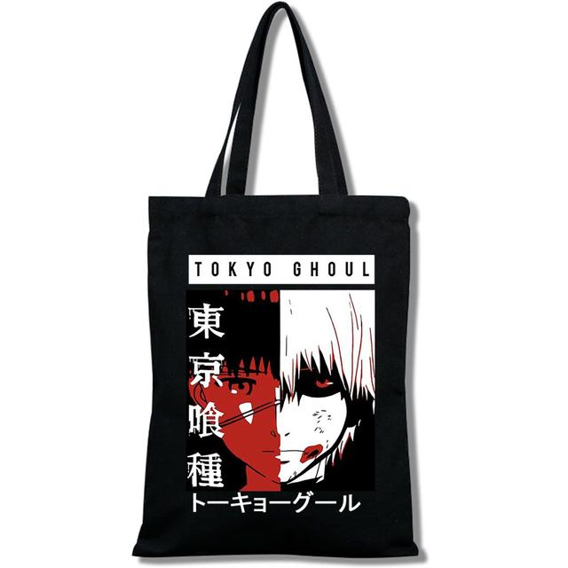 Aidegou31 Tokyo Ghoul - Katoenen boodschappentas, nettas, eco-tassen 24*26cm