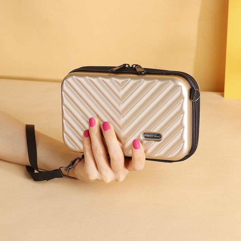 Lucky Black Cat Mini Plastic Cosmetische Tas Dames Koffer Vorm Schoudertas PVC Kleine Messenger Bag Mode Reistas groen