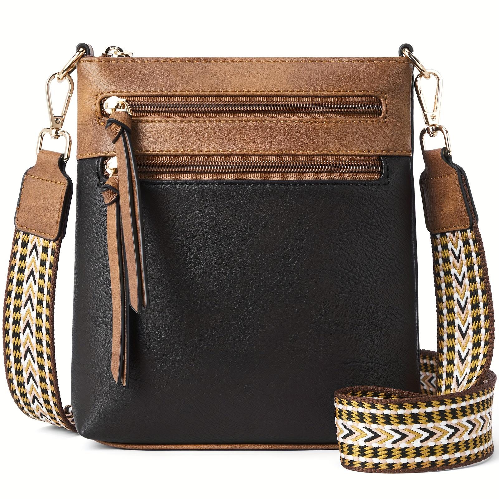RUWB BAGS Kleine Crossbody Portemonnees Voor Vrouwen Trendy Schouder Handtas 2024 Winter Retro Mobiele Telefoon Tas Met Kaartvakken zwart