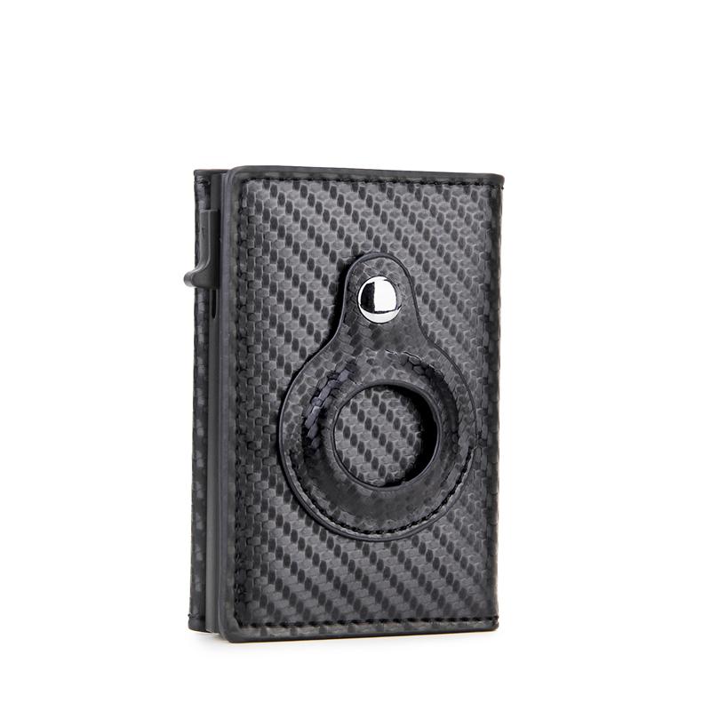 Leather bag Carbon Fibe Portemonnees Heren Kaarthouder Slanke Dunne Portemonnees Leren Portemonnee Voor Handtassen Slimme Zwarte Portemonnee