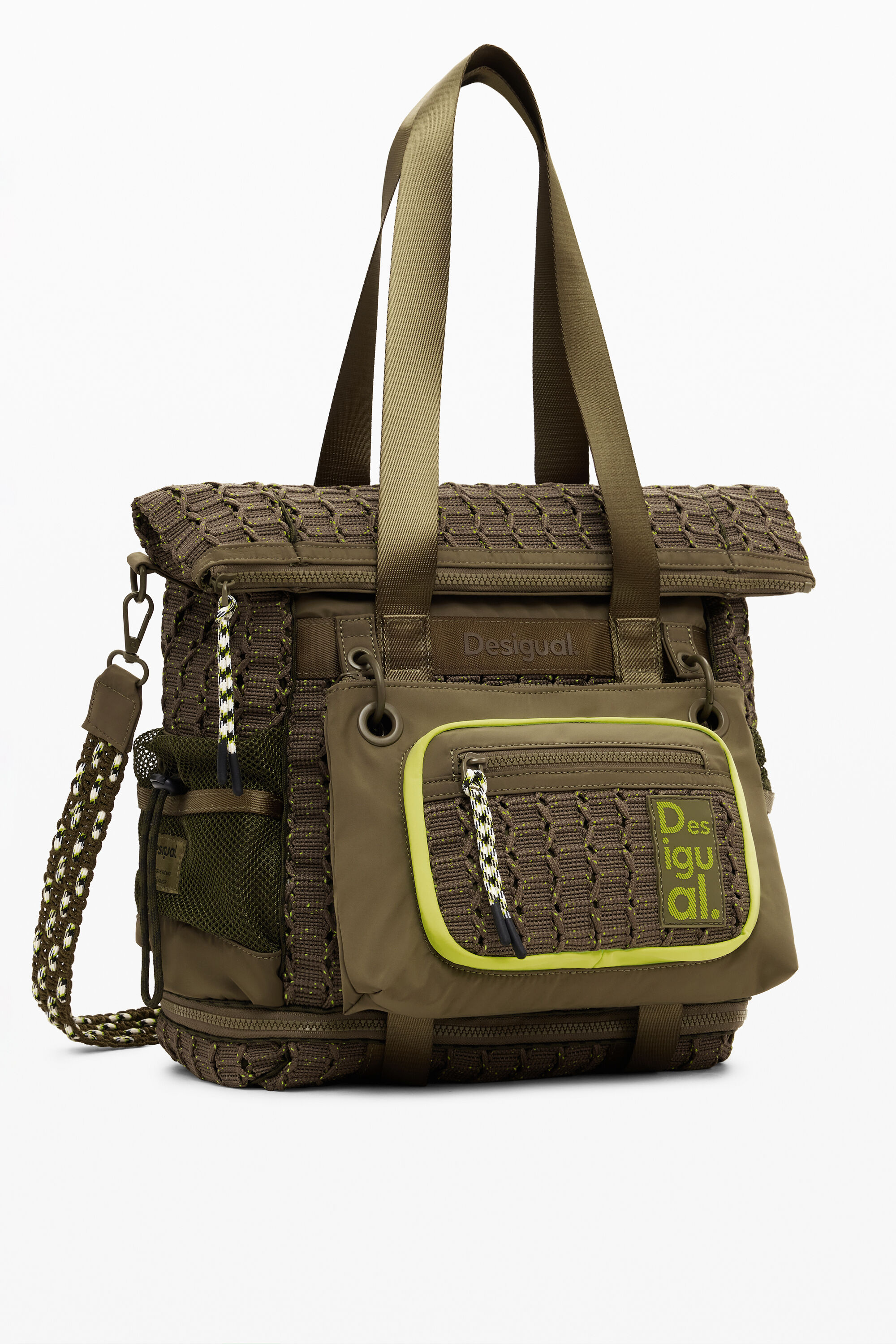 Desigual Grote Voyager rugzak met meerdere posities - GREEN