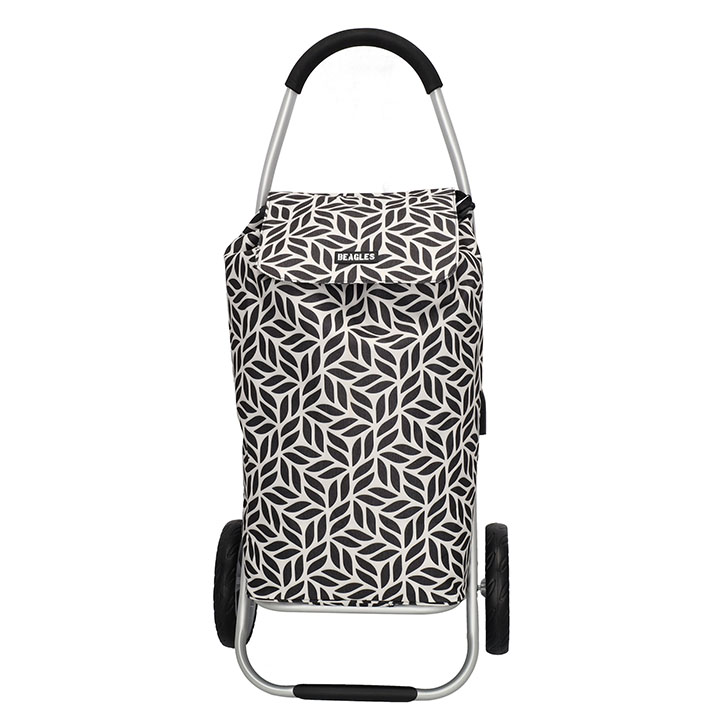 Beagles Boodschappenkar / Trolley Alberic Zwart/Wit Flower