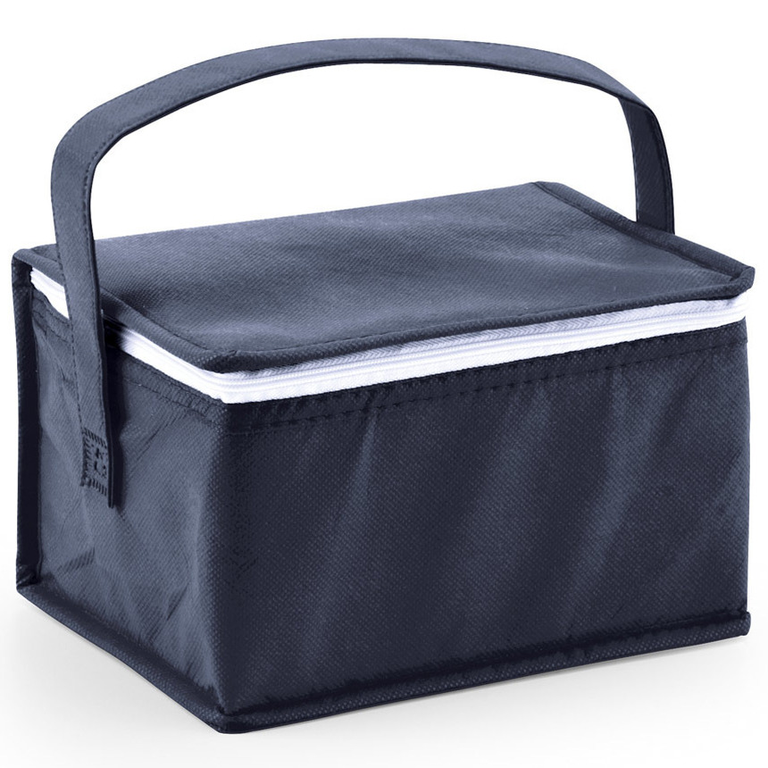 Merkloos Kleine koeltas voor lunch - blauw - 20 x 14 x 13 cm - 3.5 liter -