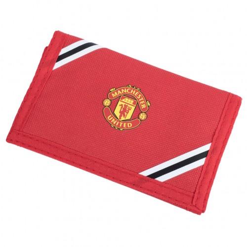 Manchester United FC Core Stripe-portemonnee One Size rood/geel