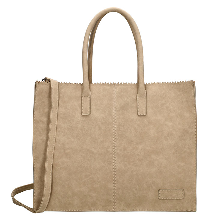Zebra Trends Handtas Natural Bag Lisa XL Taupe