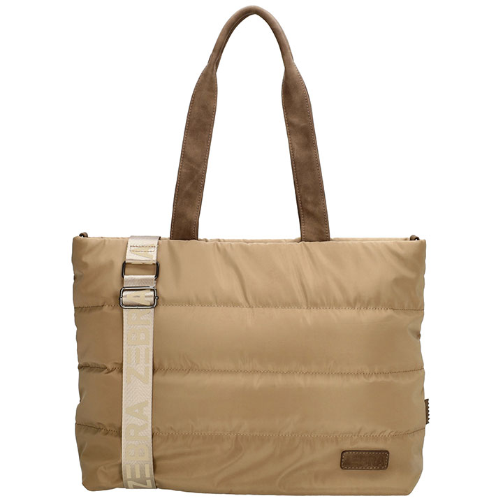 Zebra Trends Puffer Shopper/Laptoptas 15'' Elske Taupe