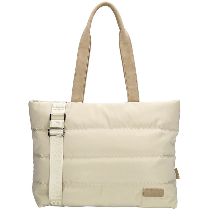 Zebra Trends Puffer Shopper/Laptoptas 15'' Elske Cream