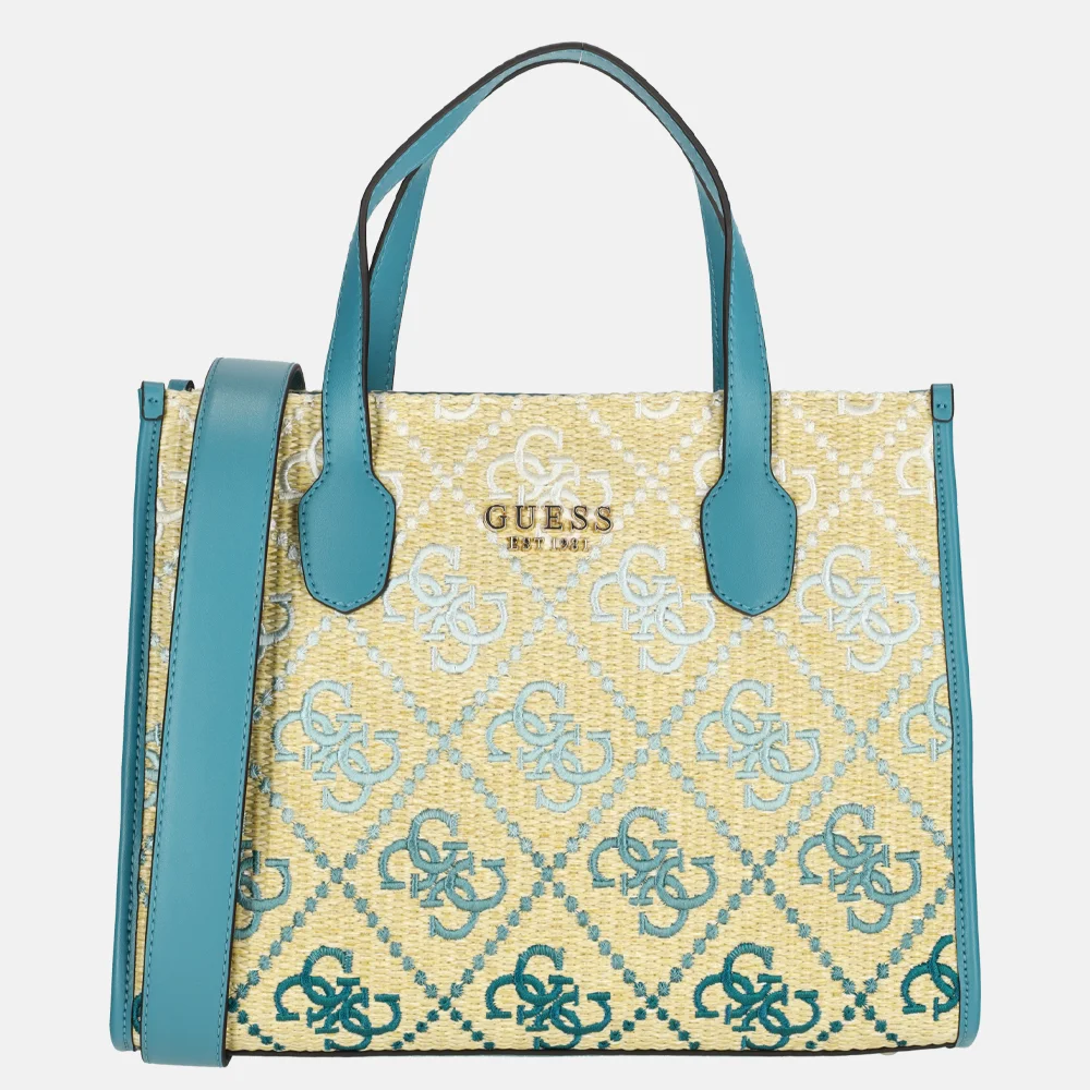 Guess Silvana handtas teal logo