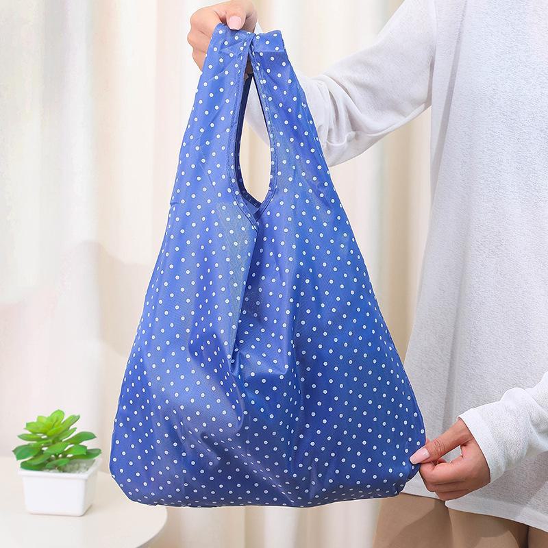 AI Supermarket Milieuvriendelijke opvouwbare Oxford stoffen boodschappentas five-pointed star donkerblauwe kleur