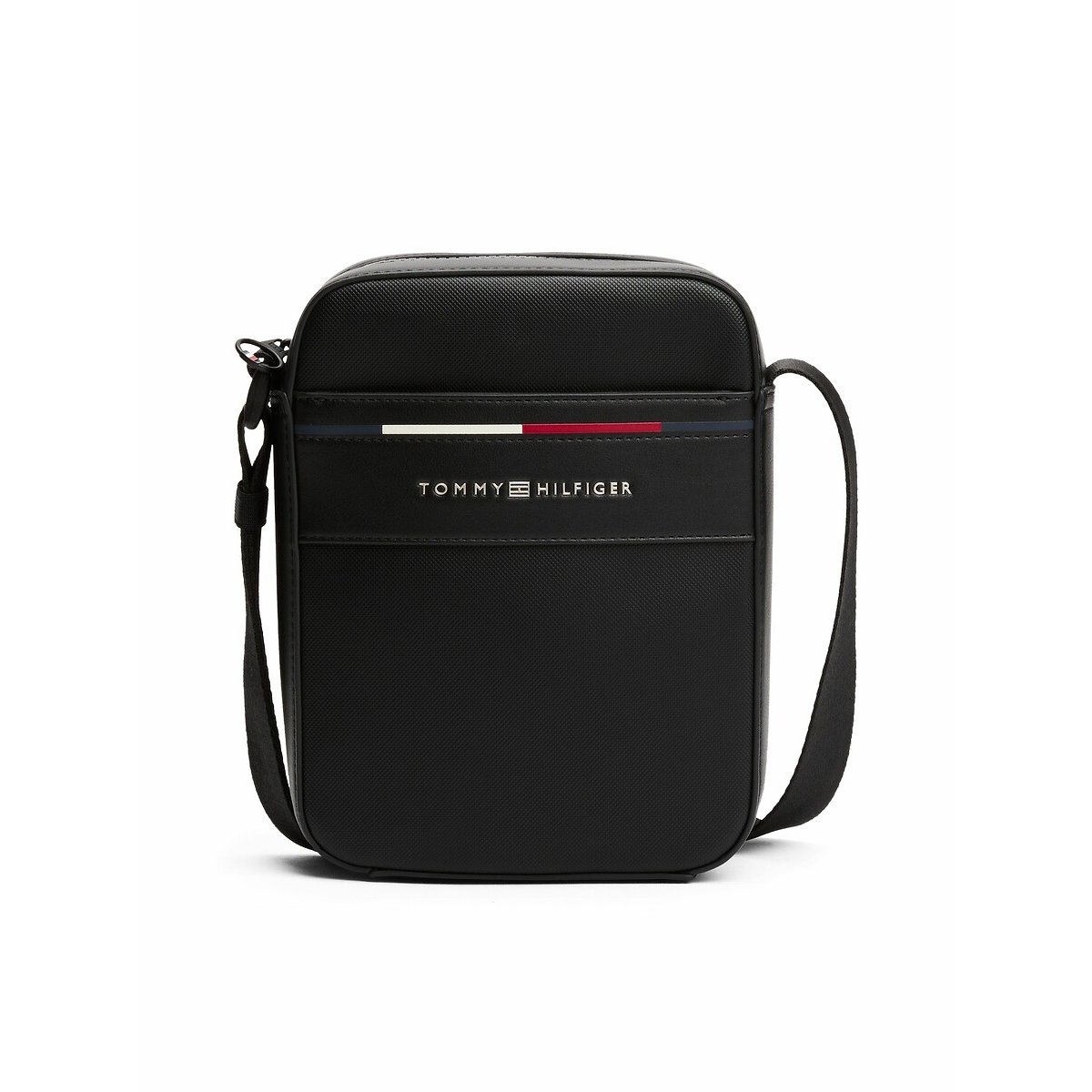 Tommy Hilfiger Schoudertas TH FOUNDATION MINI REPORTER , mannen messenger tas, schoudertas met gekleurde accenten