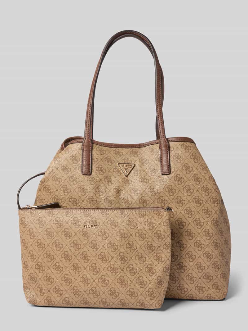 Guess Handtas met labelapplicatie, model 'VICTTORIA'
