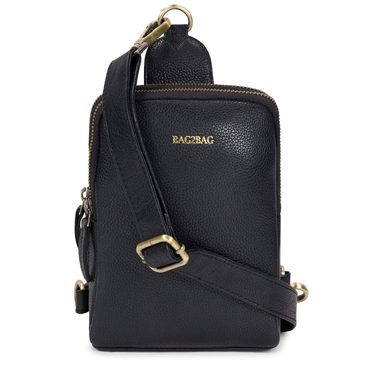 Bag2Bag Crossbody Bag Bodo Zwart