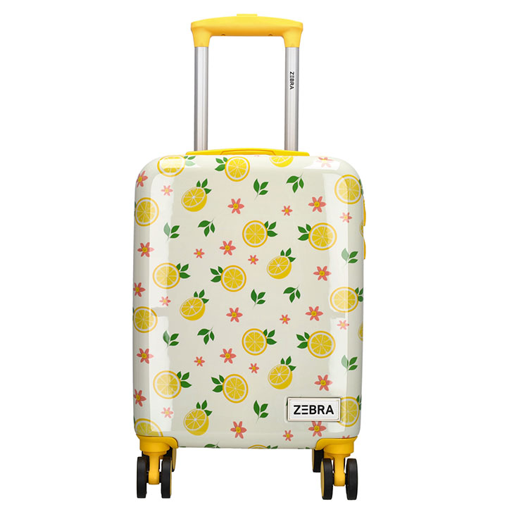 Zebra Trends Handbagage Kinder Koffer Travel Lemon