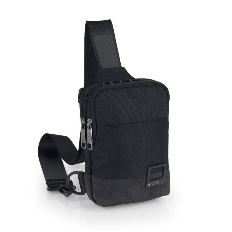 Gabol Crossbody Schoudertasje / Telefoontasje Stone Zwart