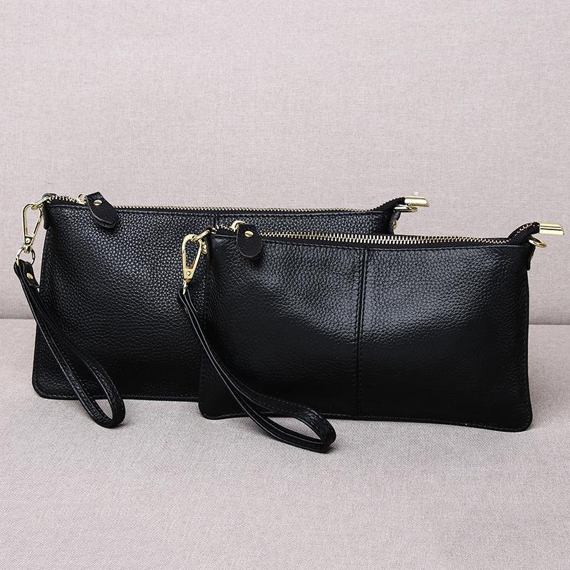 The Bags Family Hot Sale Eerste laag koeienhuid zacht leren envelop wisseltas een schouder crossbody clutch tas