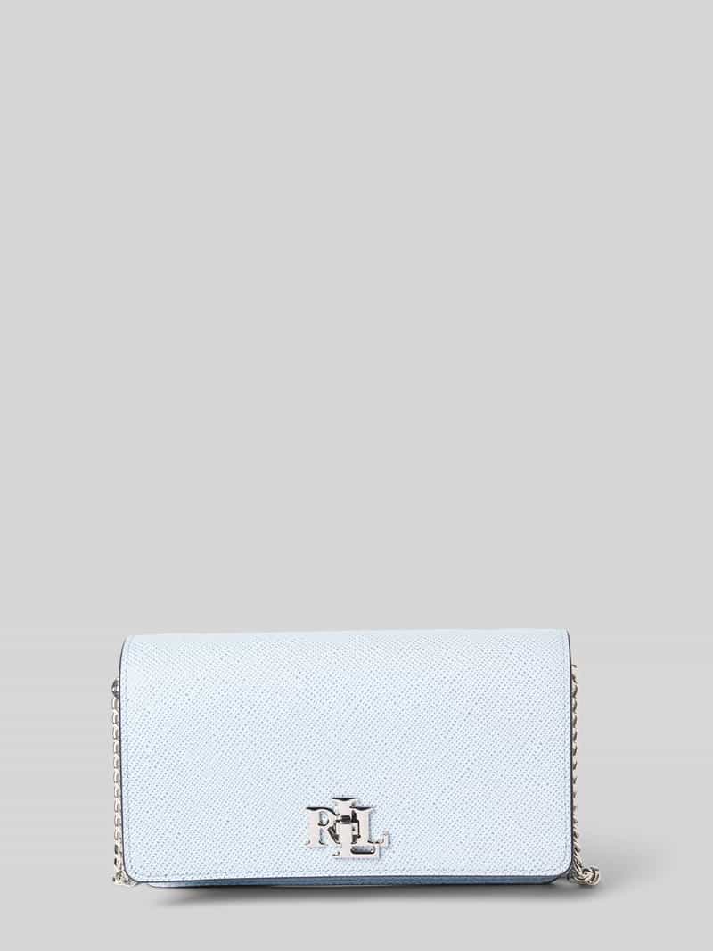 Lauren Ralph Lauren Schoudertas van runderleer met labelapplicatie