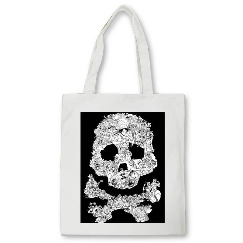 Aidegou17 One Piece boodschappentas anime ZORO Grafische print canvas tas Tienerstudenten herbruikbare shopper handtas Damestas Bolsas 24*26cm