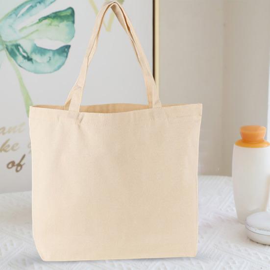 HOMEKA 36956 stuks Canvas tas Grote capaciteit Maximale draagkracht Herbruikbaar DIY-schilderoppervlak Zware boodschappentas 1pc zwart
