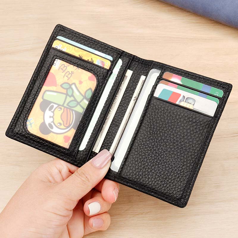 Rose Bag Bifold Business Card Holder Wallet Id Windows Documents Card Wallet for Men Rfid Blocking Creditcard koffie