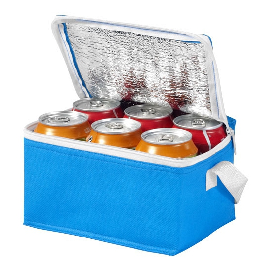 Merkloos Bullet mini koeltas - 3,5L - blauw - 20 x 15 x 12 cm - lunchtrommel -