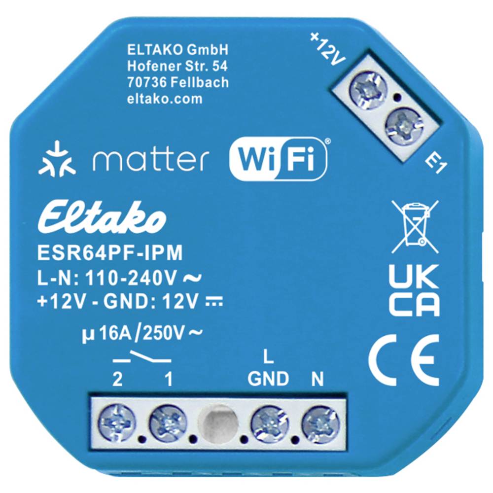 Eltako ESR64PF-IPM Draadloos stroomstootschakelrelais Draadloos Inbouw (in muur)
