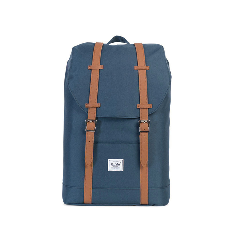 Herschel Retreat Mid-Volume Backpack-Navy/Tan