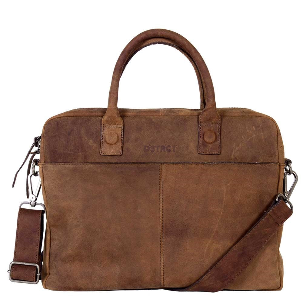 Dstrct laptoptas Wall Street 15 inch-Brown
