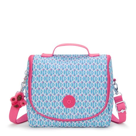 Kipling New Kichirou Large Lunchbox with Trolley Sleeve-dreamy geo