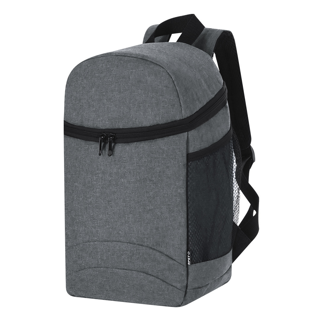 Merkloos Koel rugtas Playa - grijs - voor lunchpakket of drankjes - 11 liter - 22 x x 14 cm - koeltas -