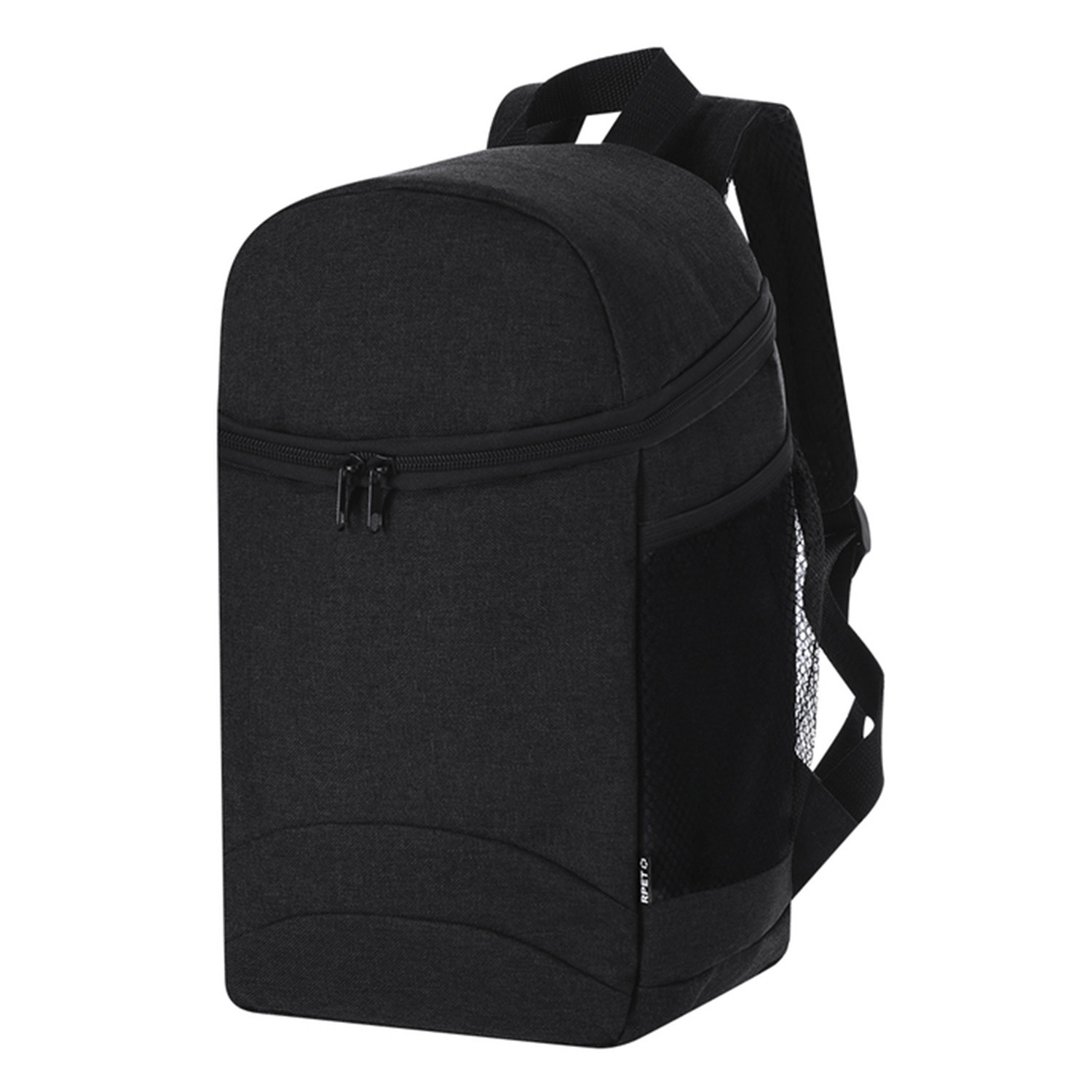 Merkloos Koel rugtas Playa - zwart - voor lunchpakket of drankjes - 11 liter - 22 x x 14 cm - koeltas -