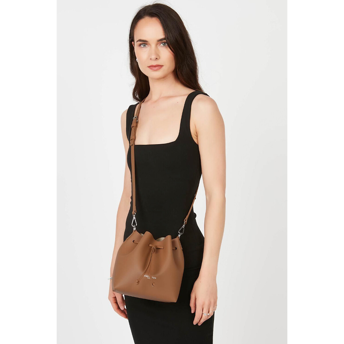LANCASTER Kleine handtas in leer Pur&Element