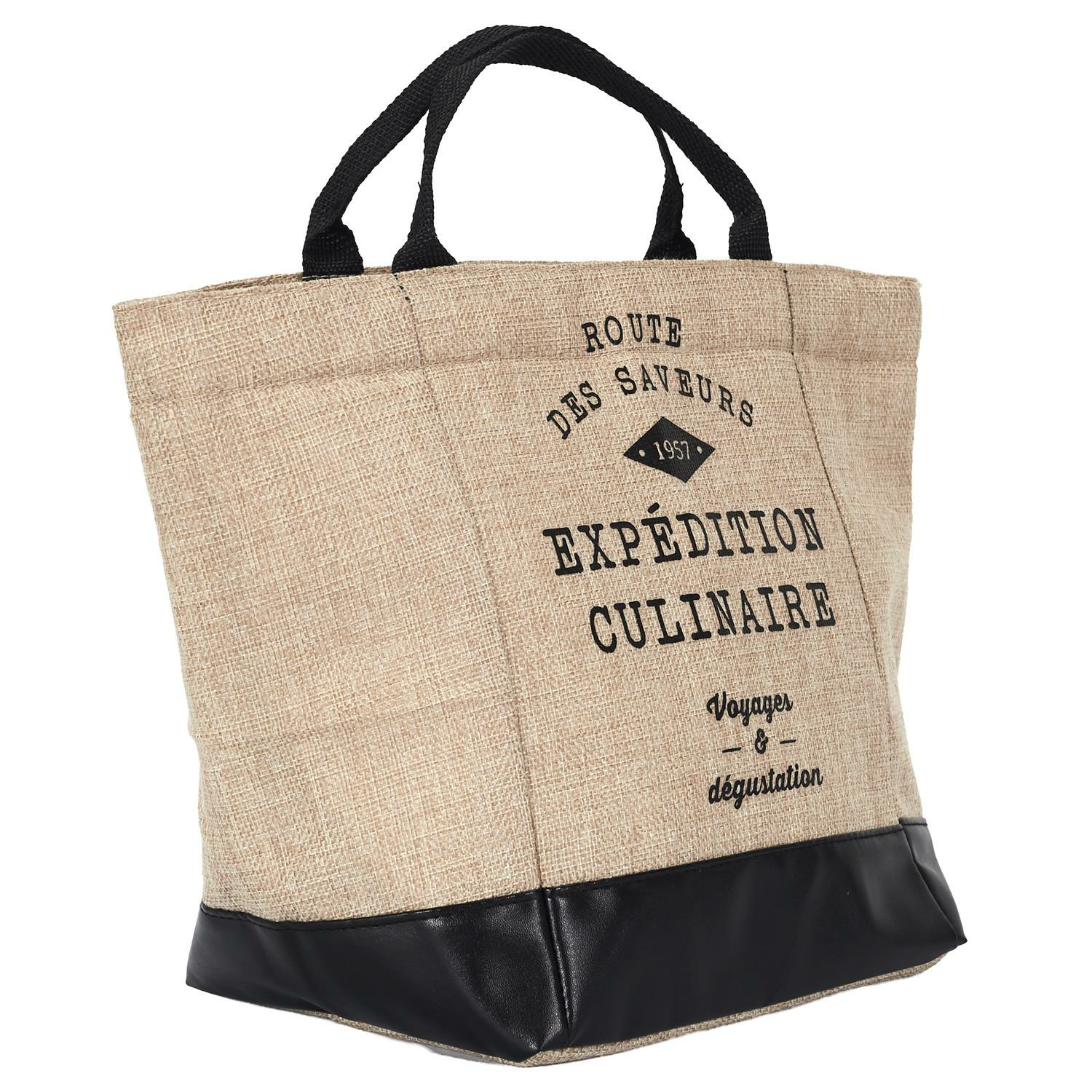 Cook Concept Koeltas Jute - voor lunchpakket of drankjes - 10 liter - 35 x 18 x 26 cm - Draagband -